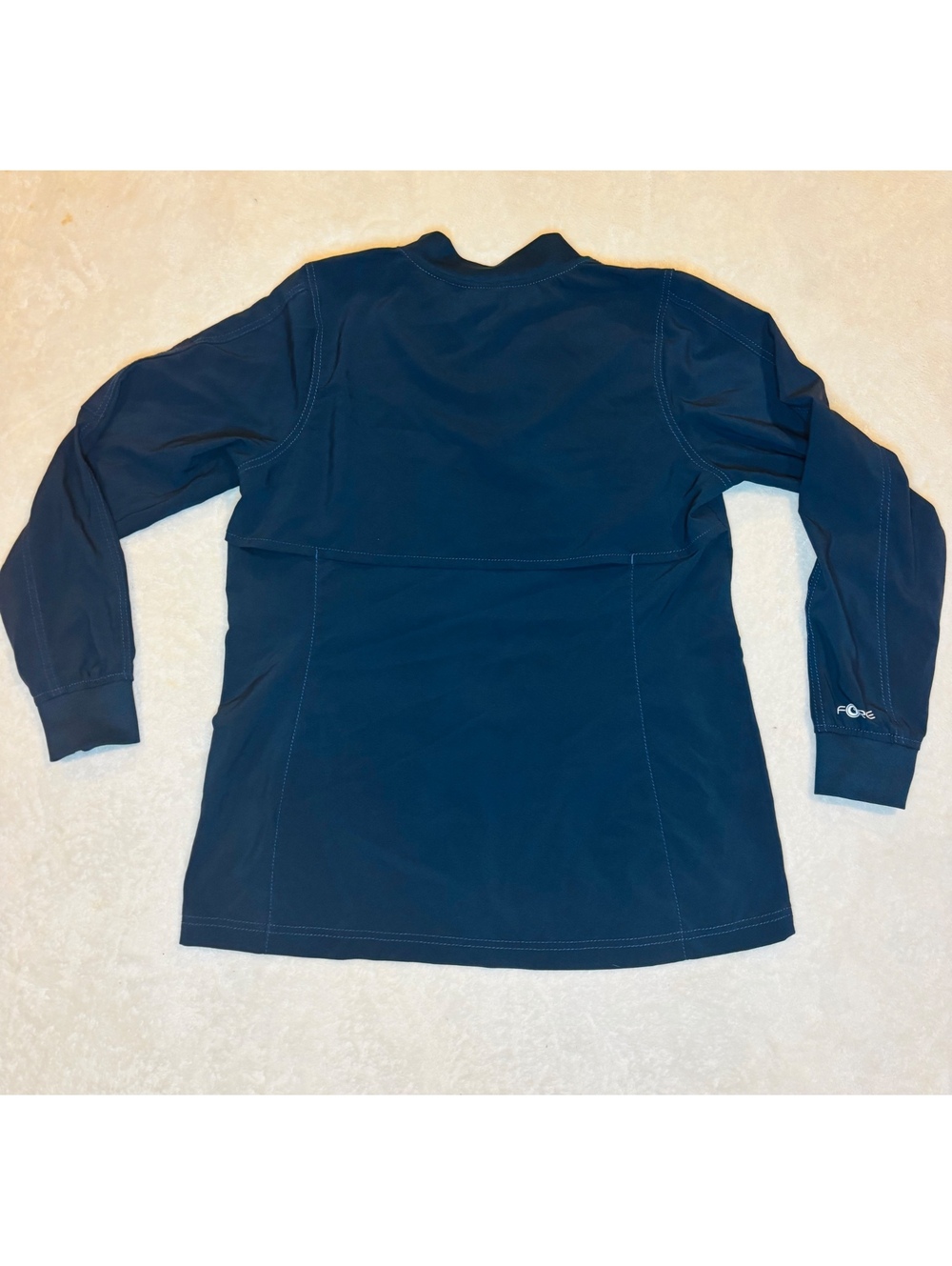 Carhartt Jacket Womens Medium Blue Scrub Softshell Rugged Flex Fleece Modern Fit - Picture 3 of 8